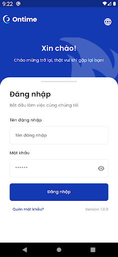 Android application Ez Ontime screenshort