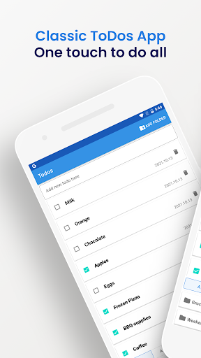 Android application Classic ToDos App screenshort