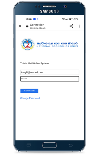 Danh bạ NEU Screen 3