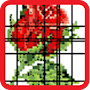 Cross Stitch Flower Art Pixel