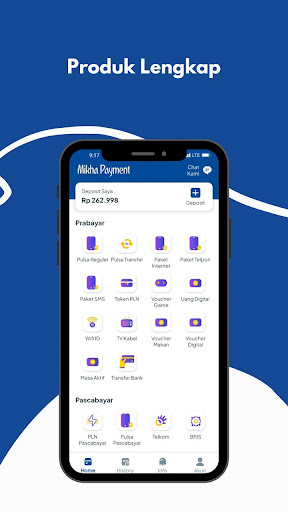 Mikha Payment - Pulsa & PPOB Screen 2
