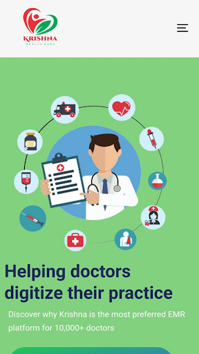 Android application Krishna Health Patient screenshort