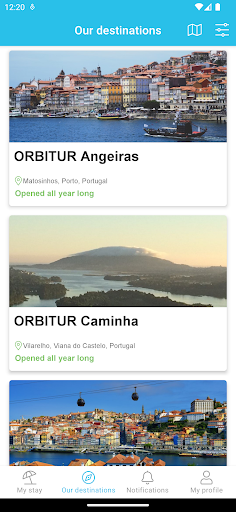 Android application Orbitur screenshort
