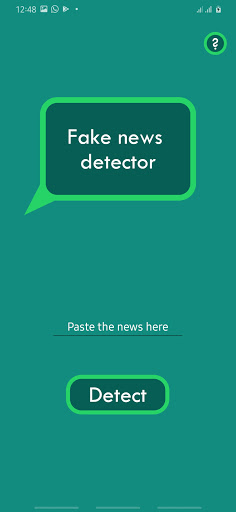 Fake News Detector Screen 2