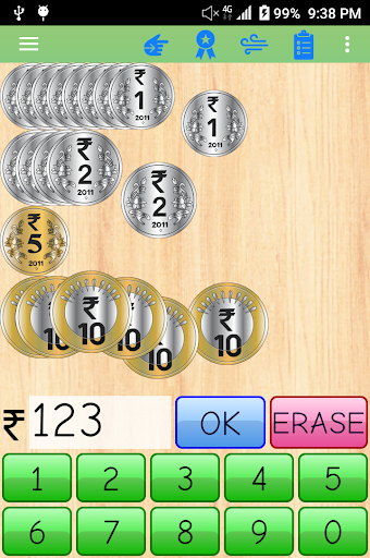 Calc Indian Rupee For Kids Screen 2
