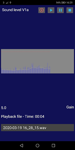 Sound Level Screen 3