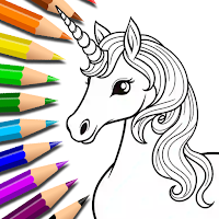 Sparkles Unicorn Coloring Pages