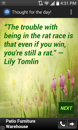 Android application Thought for the day! screenshort