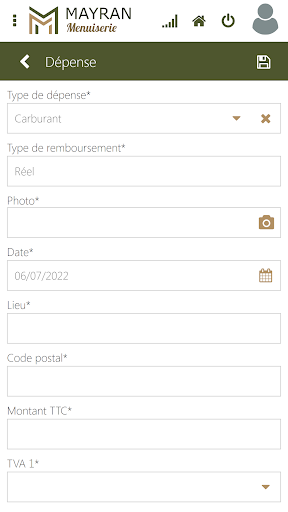 Android application Mayran Menuiserie Live screenshort