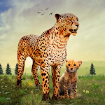 Cover Image of Download Cheetah Family Sim 3D Game  APK