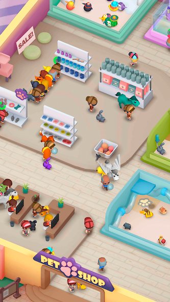 Idle Pet Shop -  Animal Game 0.5.2 APK + Mod (Unlimited money / Free purchase) for Android