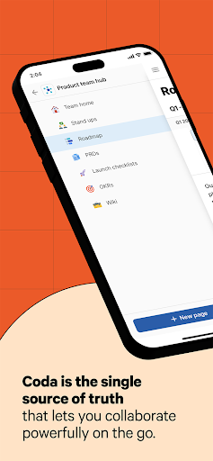 Android application Coda screenshort