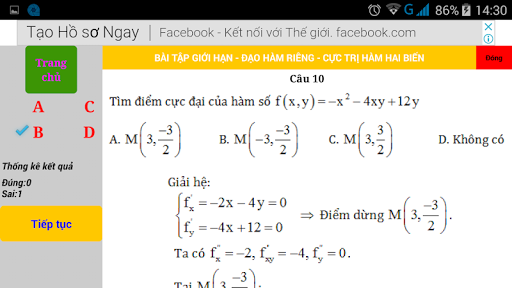 Toán cao cấp 1 Screen 3