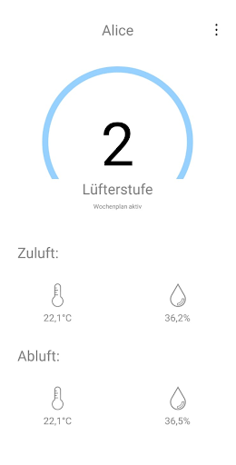 ALICE Komfortlüftung Screen 2