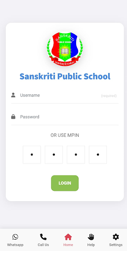 Sanskriti Public School Screen 2