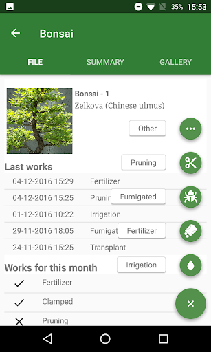 Bonsai Droid Screen 2