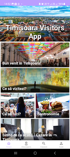 Timisoara Visitors App Screen 2