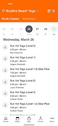 Buddha Beach Hot Yoga & Co. Screenshot 3 - AppWisp.com