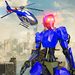 Cover Image of ดาวน์โหลด Police War Robot Superhero: Flying robot games 1.3 APK