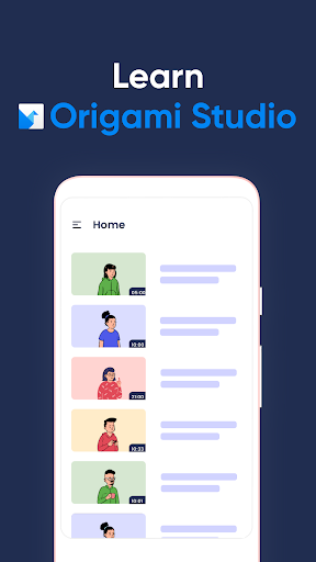 Android application Learn Origami Studio screenshort