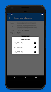 Screenshot 3 MSG EML File Viewer & Reader android