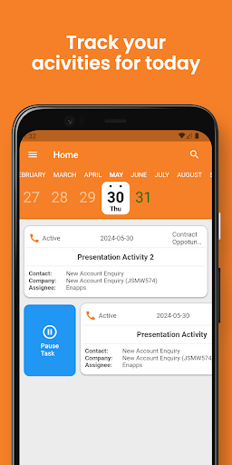 Android application Enapps CRM screenshort