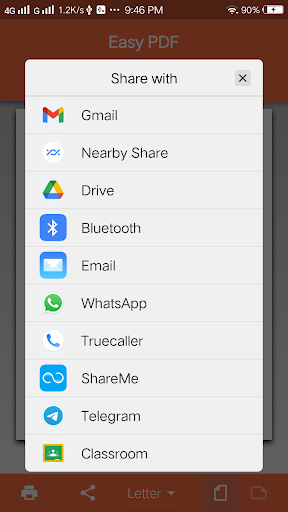 Android application Easy PDF screenshort