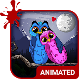 Owl Love Animated Keyboard + Live Wallpaper icon