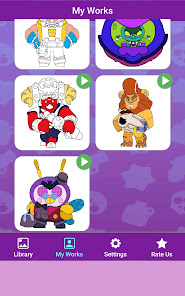 Imágen 19 Coloring Brawl Stars All Skins android