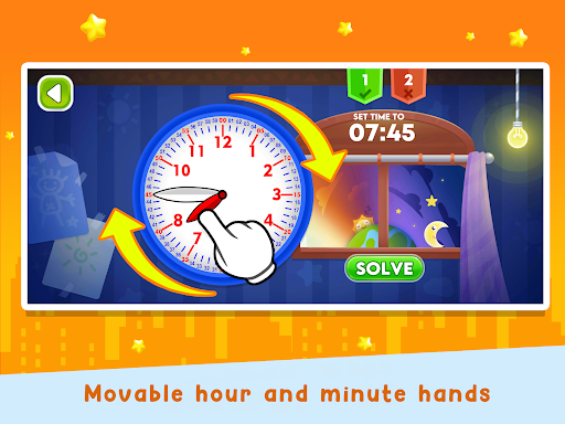 Screenshot of Telling Time Academy
