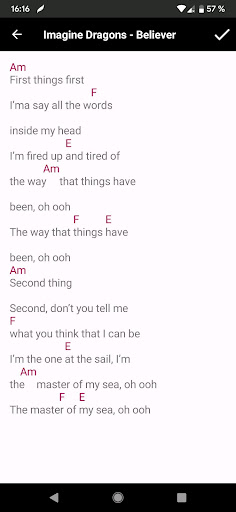 Android application Chords Song Writer screenshort