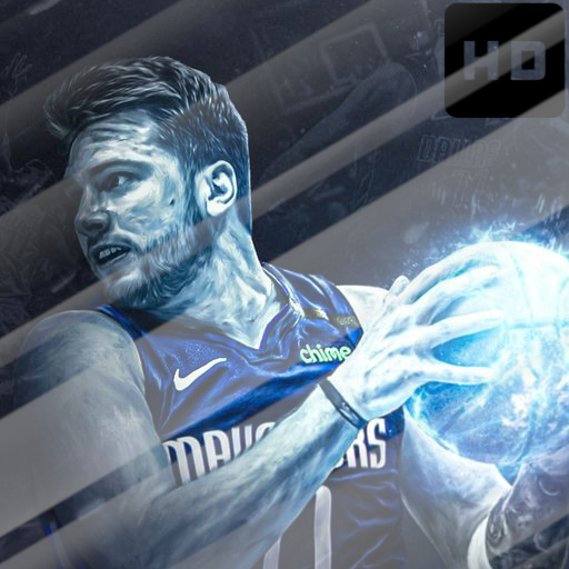 Luka Doncic while in the play - Art Wallpaper Download