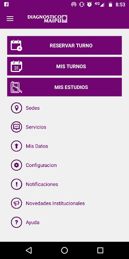 Android application Diagnóstico Maipú screenshort