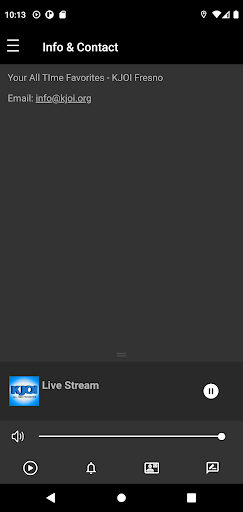 Android application KJOI Fresno screenshort