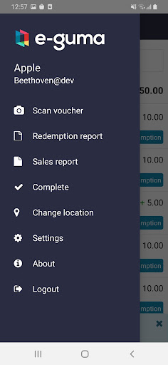 e-guma Voucher Screen 2