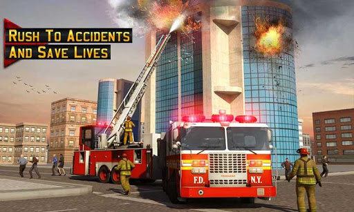 Fire Engine Truck Driving Sim  screenshots 2