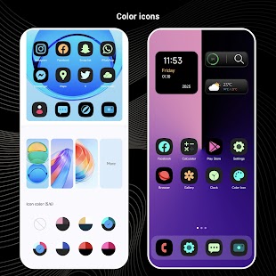 Black OS Launcher स्क्रीनशॉट