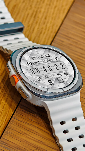 N-SPORT646 WhiteFlip WatchFace Screen 3