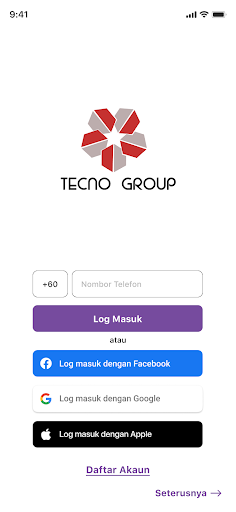 Android application Tecno Group screenshort