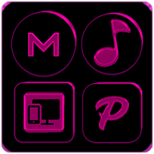 Black and Pink Icon Pack logo