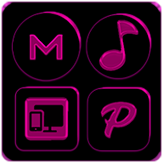 Black and Pink Icon Pack apk