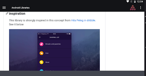 Screenshot of Cool Android Libraries