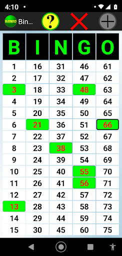 Android application Bingo Caller Deluxe screenshort