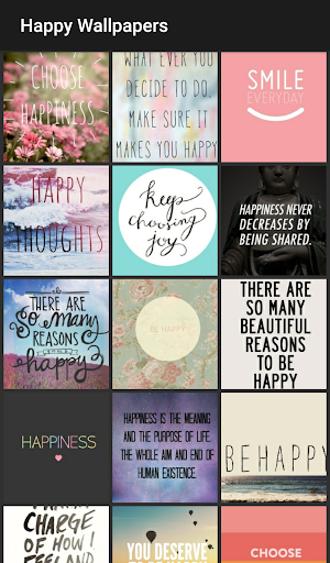 Android application Happy Wallpapers screenshort