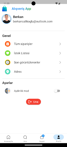 Alışveriş App Screen 3