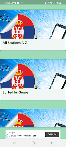 Android application Serbian Online Radio Stations screenshort