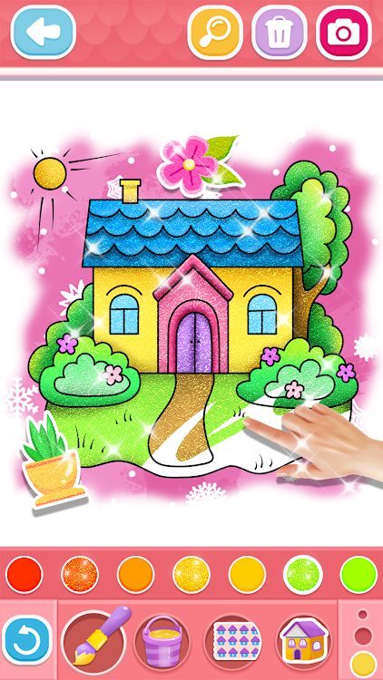 Glitter House coloring for kid - 2.5 - (Android)