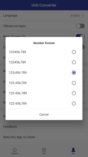 Screenshot of Unit Converter