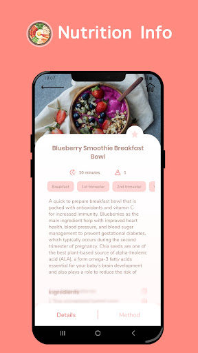 Screenshot of Pregnancy Diet: Food & Recipes