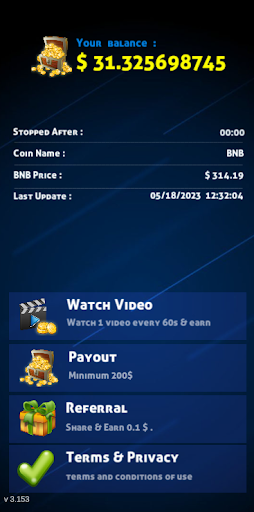 Watch Video Daily Earn BNB Screen 3